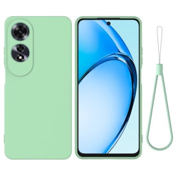 Силіконовий чохол Solid Color Liquid Silicone на OPPO A60 4G - зелений