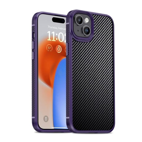 Противоударный чехол iPAKY MG Series для iPhone 15 - фиолетовый