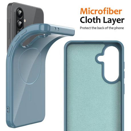 Чохол Glossy TPU Shockproof з MagSafe на Samsung Galaxy A17 5G/4G - синій