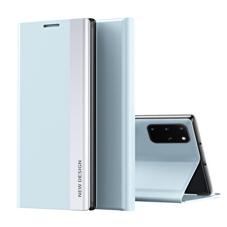 Чехол-книжка Electroplated Ultra-Thin для Samsung Galaxy A23 4G - голубой