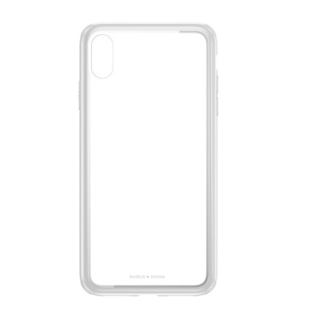 Скляний чохол Baseus See-Through для iPhone XS Max - білий