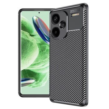 Ударозахисний чохол HMC Carbon Fiber Texture на Xiaomi Redmi Note 13 Pro 5G/Poco X6 5G - чорний