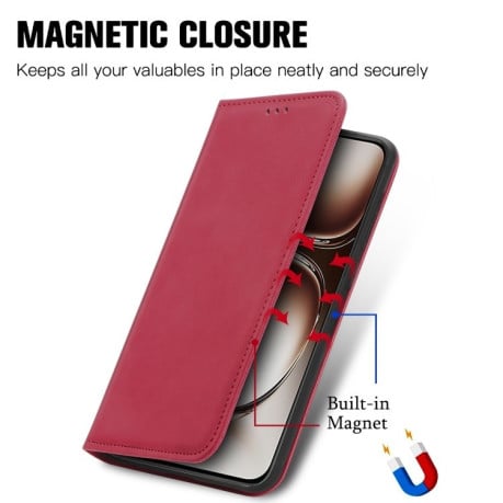 Чохол-книжка Retro Skin Feel Business Magnetic на OnePlus Nord 4 – червоний