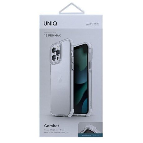 Оригинальный чехол UNIQ etui Combat на iPhone 13 Pro Max - white