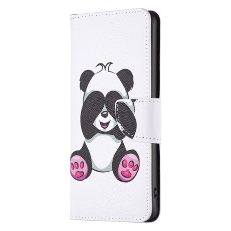 Чехол-книжка Colored Drawing Pattern для Samsung Galaxy S23 FE 5G - Panda