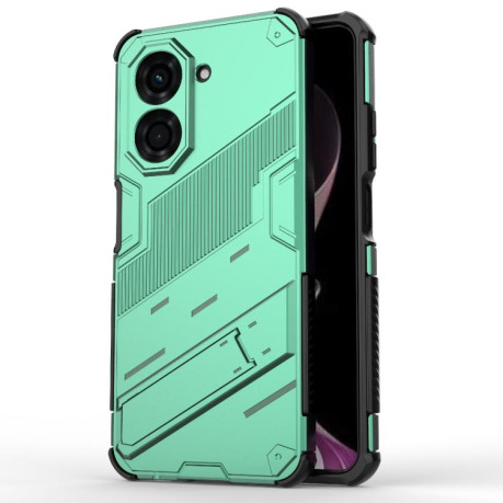 Противоударный чехол Punk Armor для Xiaomi Redmi A5 4G 171.1mm / Poco C71 5G - зеленый