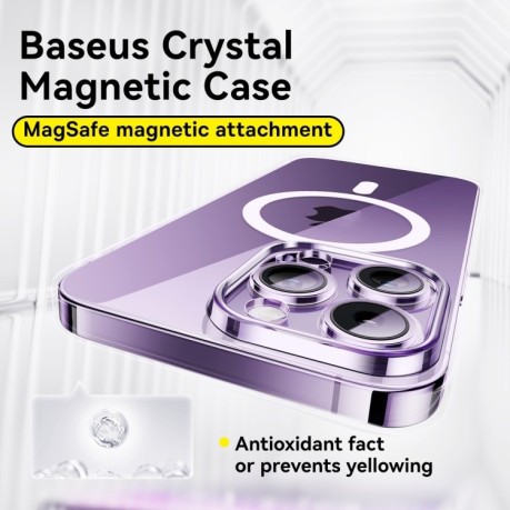 Чехол Baseus Lucent Series Ultra-thin Magsafe для iPhone 15 - прозрачный
