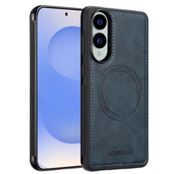 Чехол LC.IMEEKE Magsafe на Samsung Galaxy S25 Edge 5G - синий