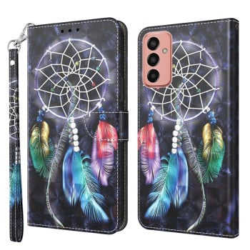 Чехол-книжка 3D Painting для Samsung Galaxy M13 4G / A23 / M23 5G - Colorful Dreamcatcher