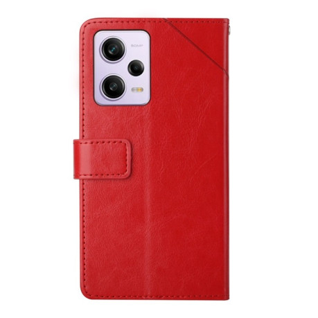 Чохол-книжка Y-shaped Pattern для Xiaomi Redmi Note 12 Pro 5G/Poco X5 Pro - червоний