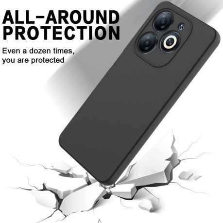 Силіконовий чохол Solid Color Liquid Silicone на Infinix Smart 8 HD / Smart 8 Pro - чорний
