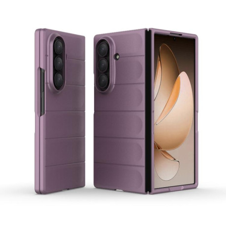 Силіконовий чохол Magic Flannel для Samsung Galaxy Fold 7 5G - фіолетовий