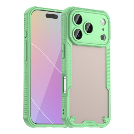 Противоударный чехол Armor Glaze PC Hybrid для iPhone 17 Pro - зеленый