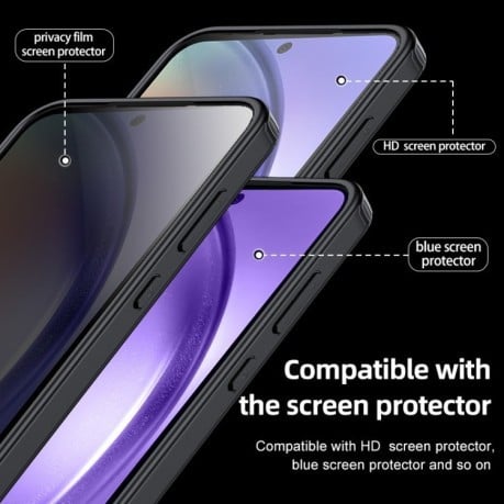 Чохол Armor Clear TPU Hybrid PC для Samsung Galaxy A55 5G - чорний