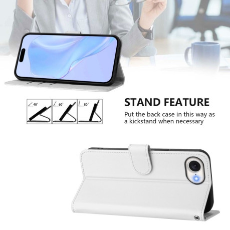 Чохол-книжка Skin Feel S-type для iPhone 16e - білий