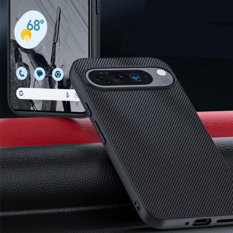 Протиударний чохол Carbon Fiber Texture Printing для Google Pixel 10/10 Pro - золотий