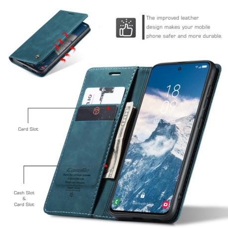 Чехол-книжка CaseMe-013 Multifunctional на Samsung Galaxy S24 FE 5G - синий