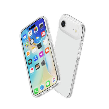 Противоударный чехол Terminator Style Glitter для iPhone 17 - прозрачный
