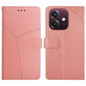 Чехол- книжка Y-shaped Pattern Flip Leather на OPPO A3/A3x/A40m- розовый