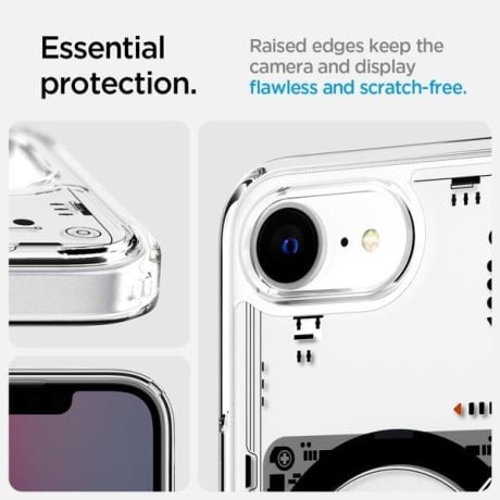 Оригинальный чехол Spigen Ultra Hybrid  Zero One Mag для iPhone 16e - Clear