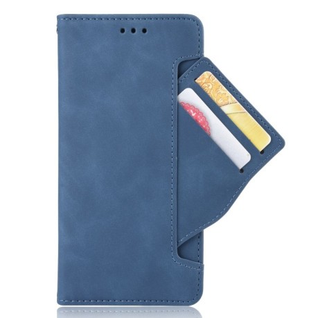 Кожаный чехол-книжка Wallet Style Skin на Realme C11 - синий