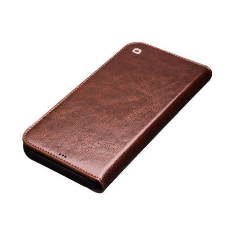Чохол-книга QIALINO Classic Case для iPhone 12 Pro Max - коричневий