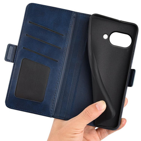 Чохол-книжка Dual-side Magnetic Buckle для Google Pixel 9a - синій