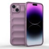 Силиконовый чехол Magic Flannel для iPhone 15 Plus - фиолетовый