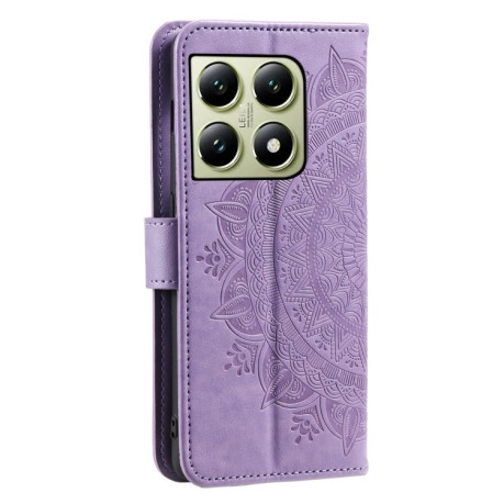 Чохол-книжка Totem Flower для Xiaomi 14T Pro - фіолетовий