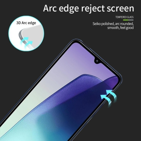 Защитное стекло PINWUYO 9H 3D Full Screen на Xiaomi Redmi 14C/Poco C75 - черное