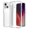 Протиударний чохол Two-color Shockproof для iPhone 15 Plus-прозоро-білий