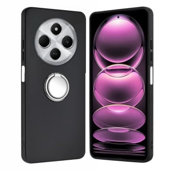 Чохол протиударний Matte with Ring Holder для Xiaomi Redmi 14C 4G/Poco C75/Redmi A4 5G - сріблястий