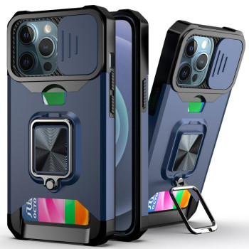 Протиударний чохол Sliding Camera Design для iPhone 13 Pro - синій