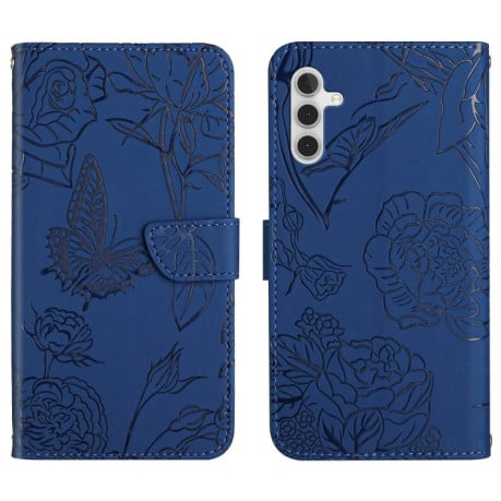 Чохол-книжка Skin Feel Butterfly Embossed Samsung Galaxy A04s - синій