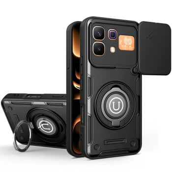 Противоударный чехол Camera Sliding на Infinix Note 60 / Note 60 Pro 5G — black