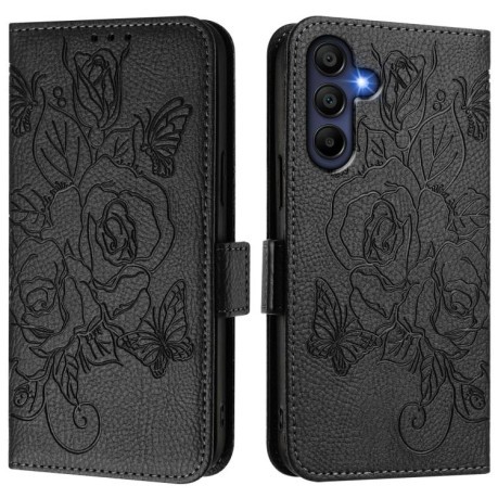 Чехол-книжка Magnetic RFID Anti-theft Leather для Samsung Galaxy A17 4G - черный