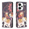 Чохол-книжка Colored Drawing Pattern для Xiaomi Redmi Note 13 Pro+ 5G - Elephant