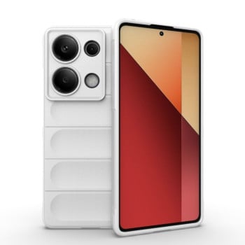 Силиконовый чехол Magic Flannel для Xiaomi Redmi Note 13 Pro 4G / POCO M6 Pro 4G   - белый