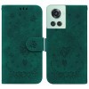 Чехол-книжка Butterfly Rose Embossed для OnePlus 10R / Ace - зеленый