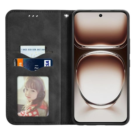 Чохол-книжка Retro Skin Feel Business Magnetic для OnePlus Nord 4 - чорний