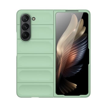 Силиконовый чехол Skin Feel Magic Shield для Samsung Galaxy Fold 5 - зелёный