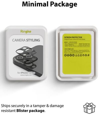 Защита камеры Ringke Camera Styling для iPhone 12 Pro - серебристая