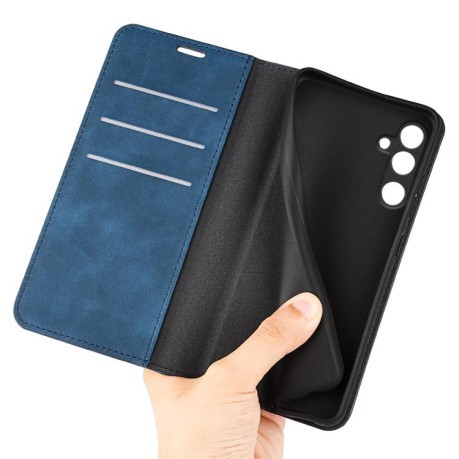 Чехол-книжка Retro Skin Feel Business Magnetic на Samsung Galaxy M16 / F16 - синий