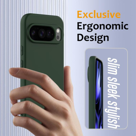 Силіконовий чохол Shockproof Silicone Magsafe для Google Pixel 10 Pro XL - зелений