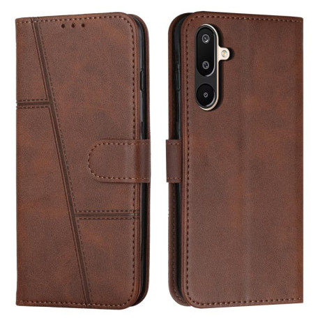 Чохол-книжка Stitching Calf Texture для на Samsung Galaxy F16 5G / M16 5G - коричневий