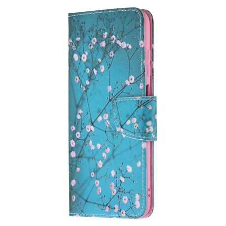 Чохол-гаманець Colored Drawing Pattern для Samsung Galaxy A03s - Plum Blossom