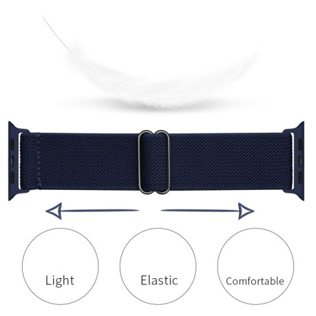 Ремешок Polyester Nylon для Apple Watch Ultra 49mm /45mm/44mm/42mm - темно-синий