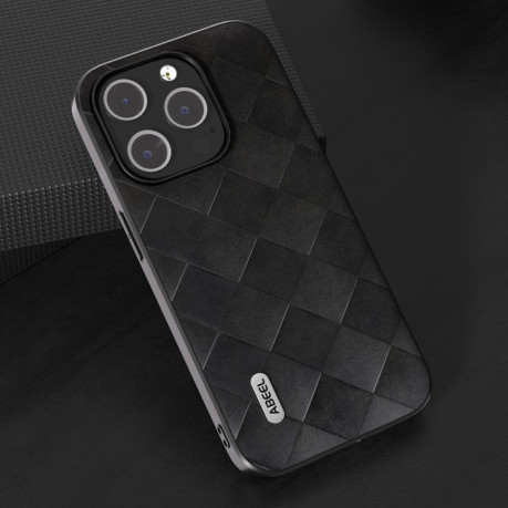 Противоударный чехол Weave Plaid для iPhone 15 Pro Max - черный