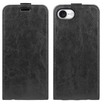 Чохол R64 Texture Single Vertical Flip Leather для iPhone 16e - чорний
