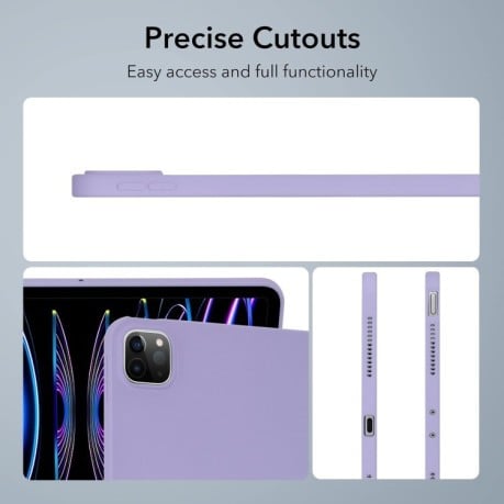 Чехол Oil Spray Skin-friendly TPU для iPad Pro 13 2024 - фиолетовый